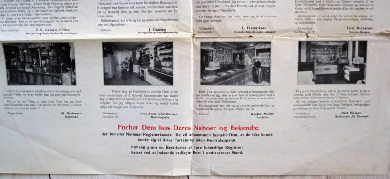 National Cash Register Co Dansk Salgsbrochure