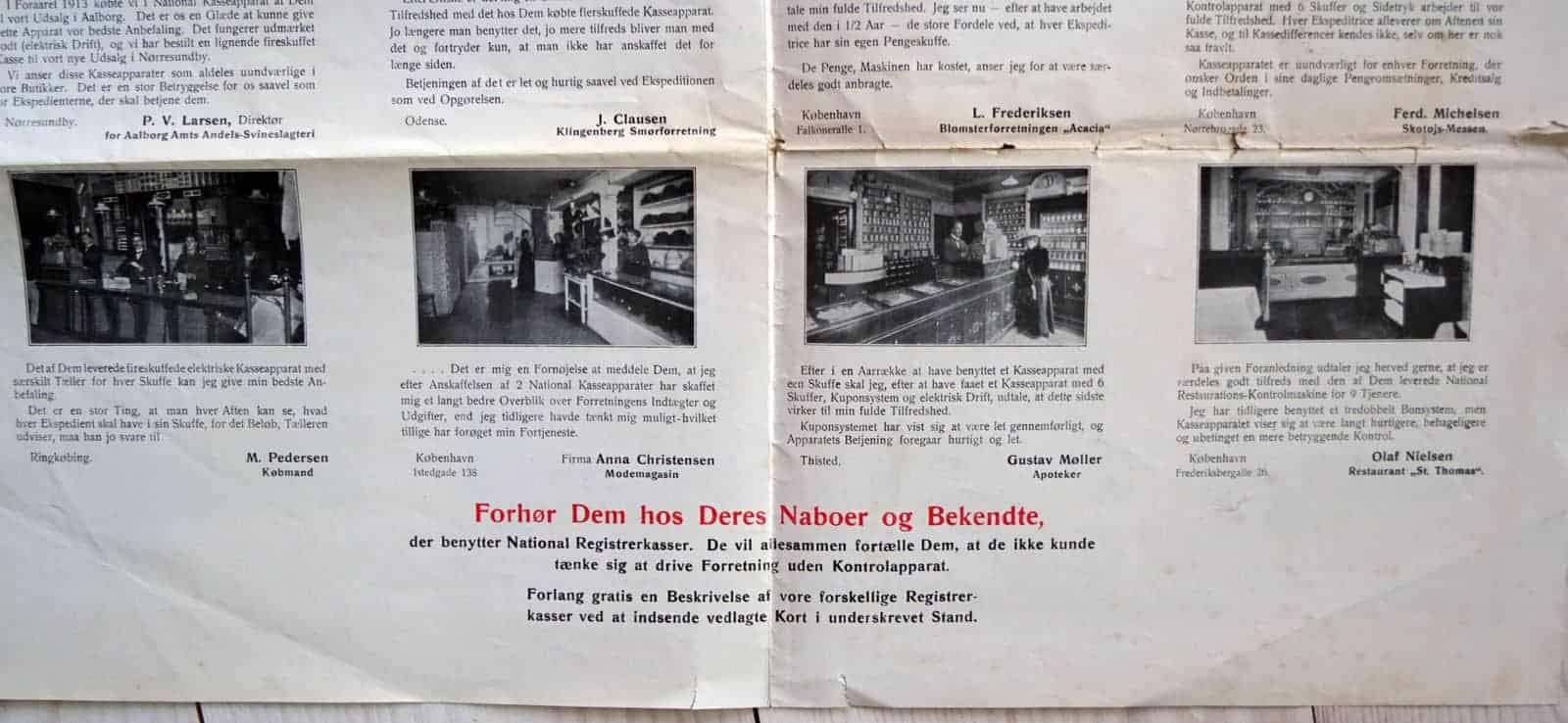 National Cash Register Co Dansk Salgsbrochure