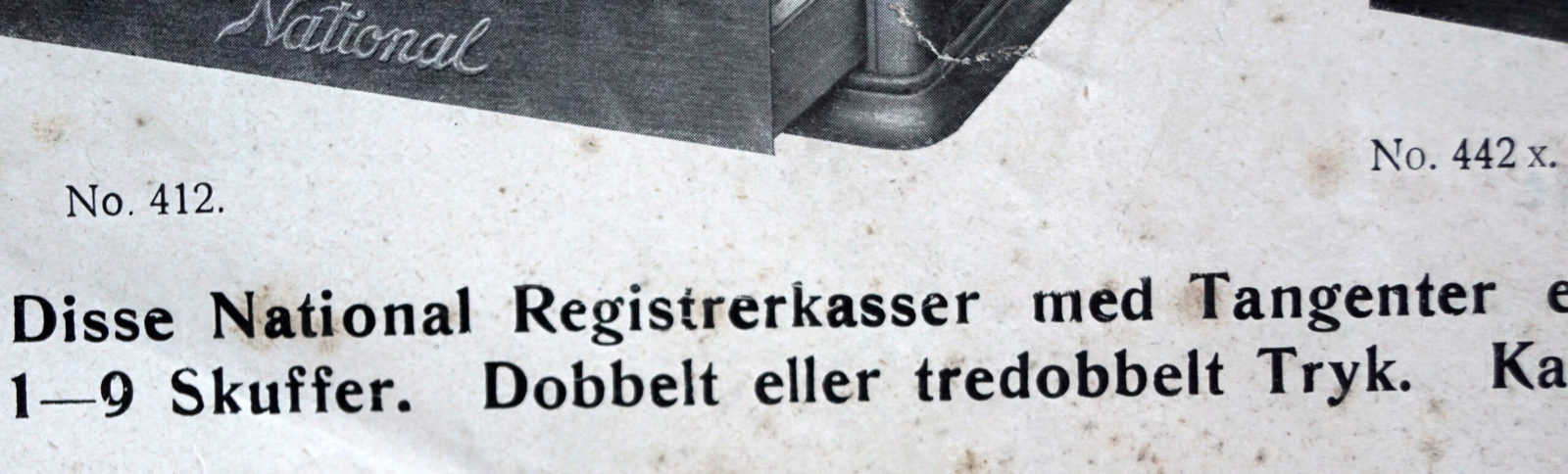 National Cash Register Co Dansk Salgsbrochure