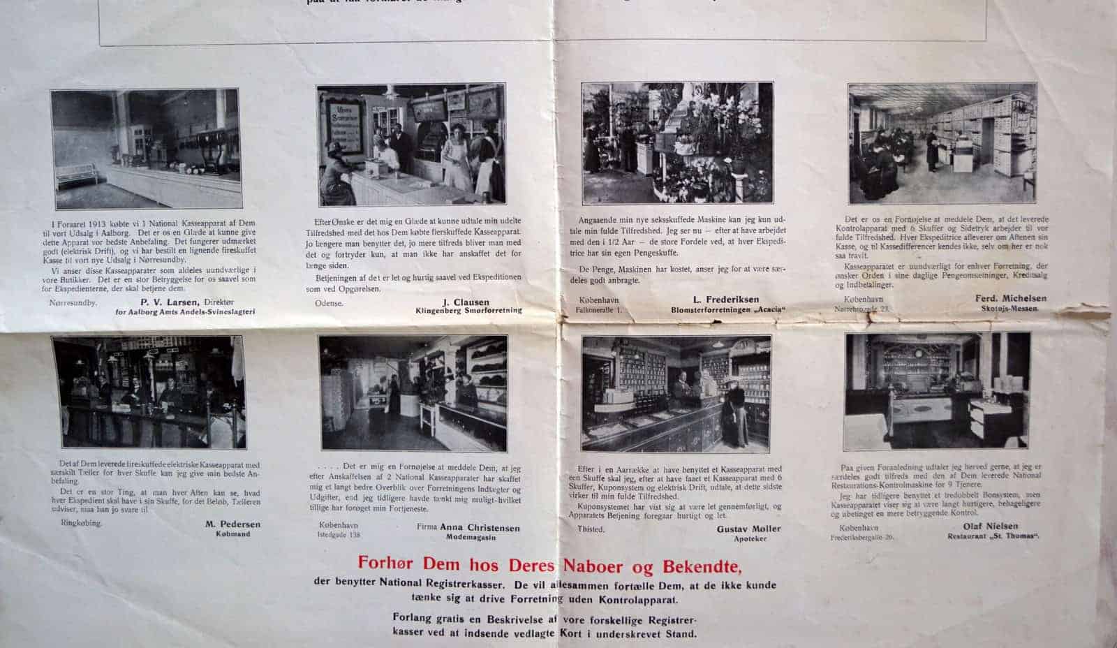 National Cash Register Co Dansk Salgsbrochure