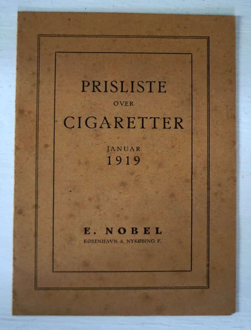 Prisliste over Cigaretter