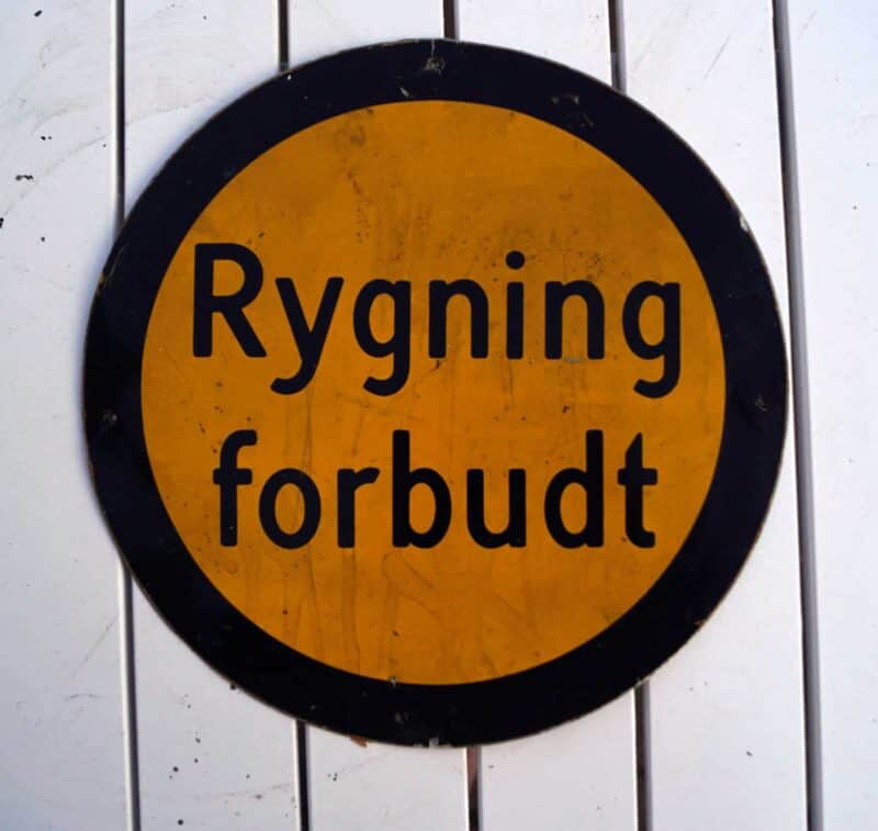 Rygning forbudt