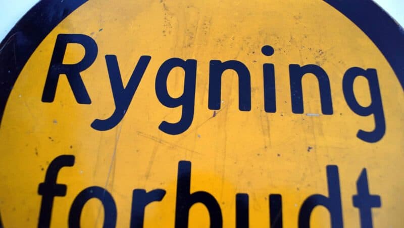 Rygning forbudt