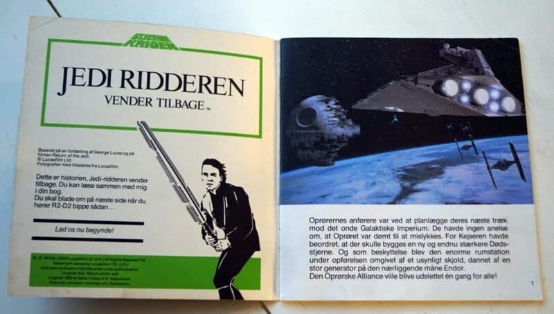 Stjernekrigen (Star Wars), lydbåndsbog. Jediridderen vender tilbage