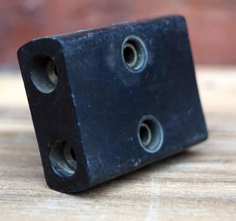 3 vejs forgreningsstik bakelit og messing