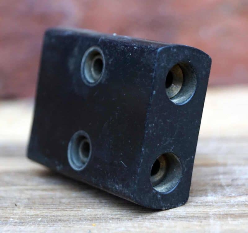 3 vejs forgreningsstik bakelit og messing
