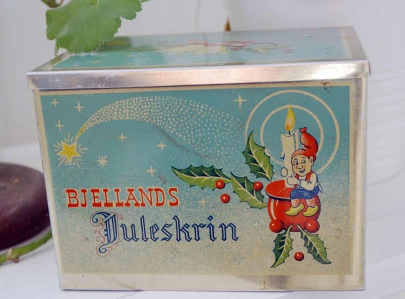 Bjellands Juleskrin blikdåse