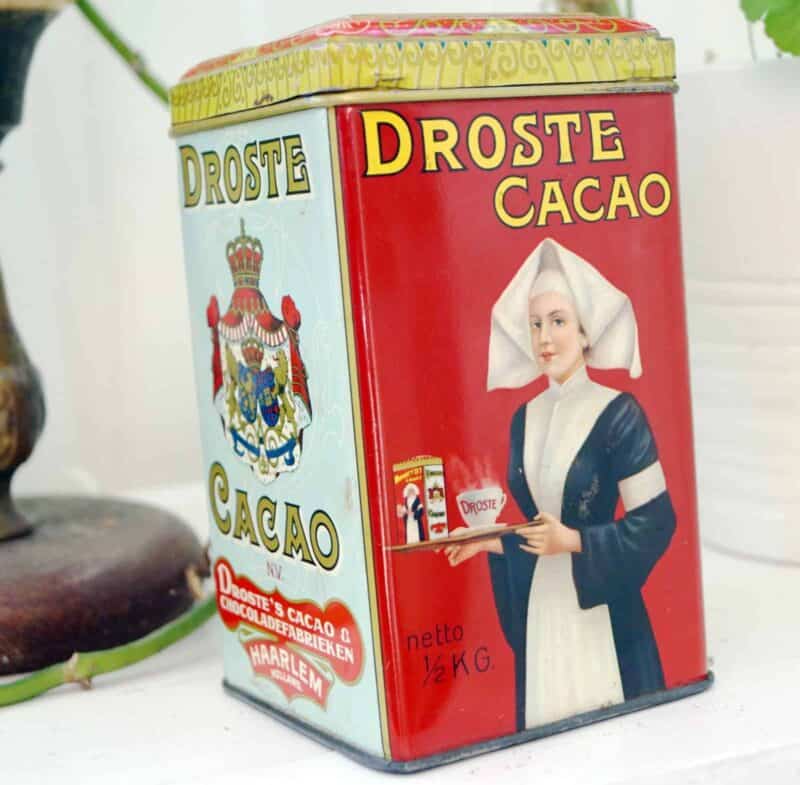 Droste Cacaodåse i blik