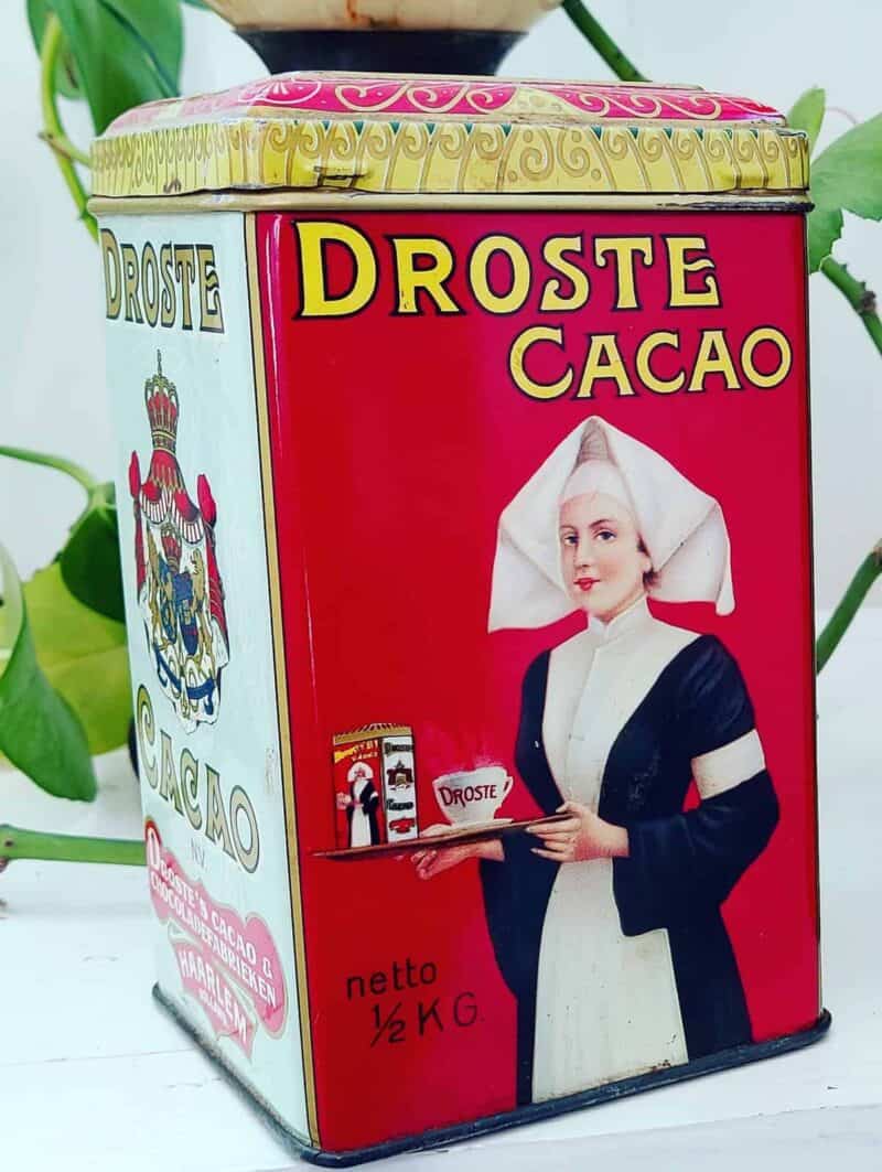 Droste Cacaodåse i blik