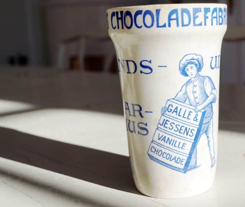 Galle og Jessen chokoladefabrikker krus