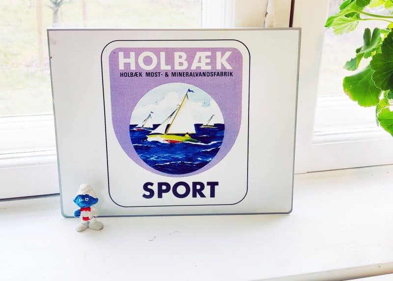 Holbæk mineralvandfabrik SPORT kasseskilt