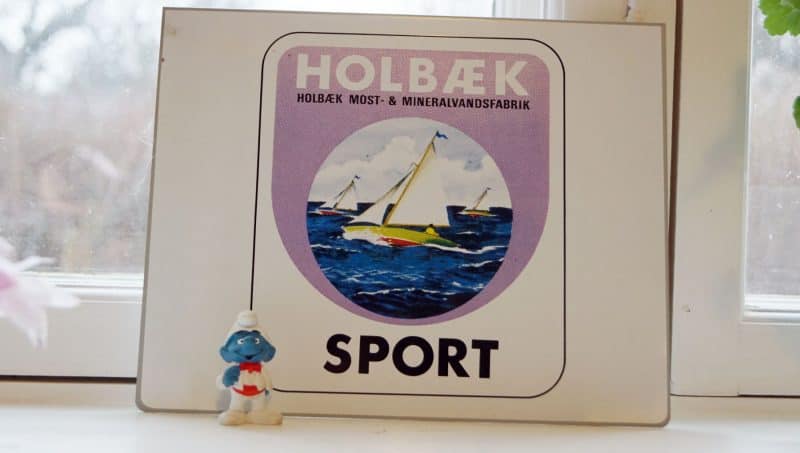 Holbæk mineralvandfabrik SPORT kasseskilt