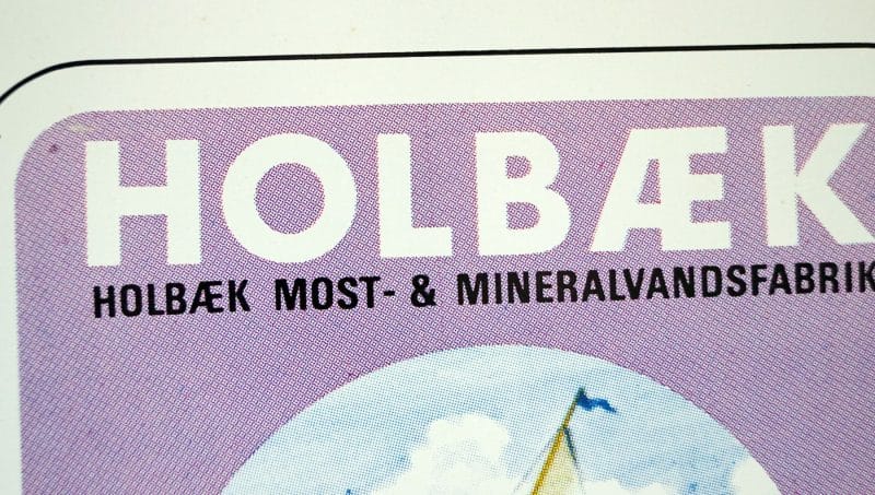 Holbæk mineralvandfabrik SPORT kasseskilt