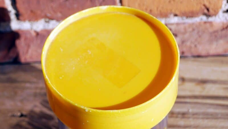 Kaffedåse plast gul (Erik Kold)