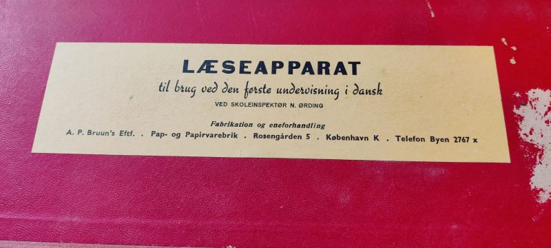 LæseApparat - bogstaver i æske til læselærring