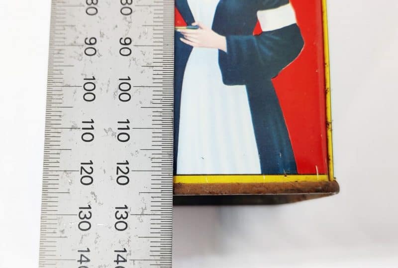 Lille Droste cacacodåse. 12,5 cm høj