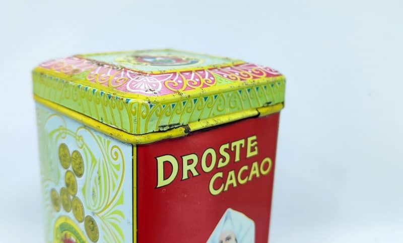 Lille Droste cacacodåse. 12,5 cm høj