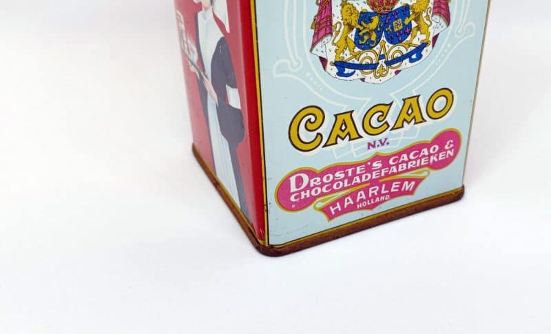 Lille Droste cacacodåse. 12,5 cm høj