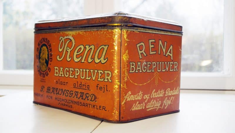 Rena Bagepulver Stor købmandsdåse