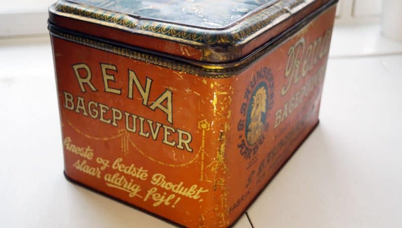 Rena Bagepulver Stor købmandsdåse