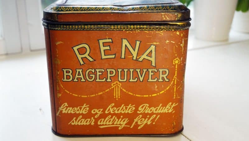 Rena Bagepulver Stor købmandsdåse