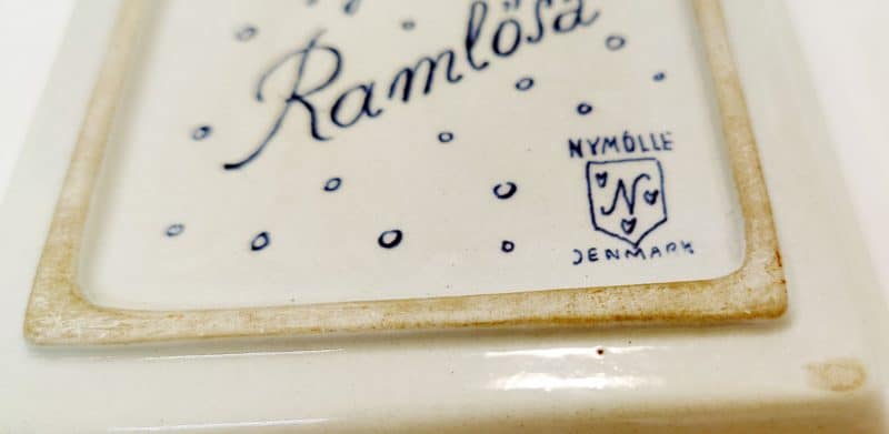 Møntskål, askebæger fra Wivex 1959 (Den 21 Okt.) med Ramlösereklame