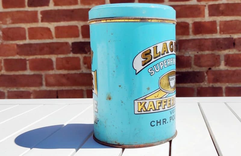 Slagelse Superfin kaffe blå dåse