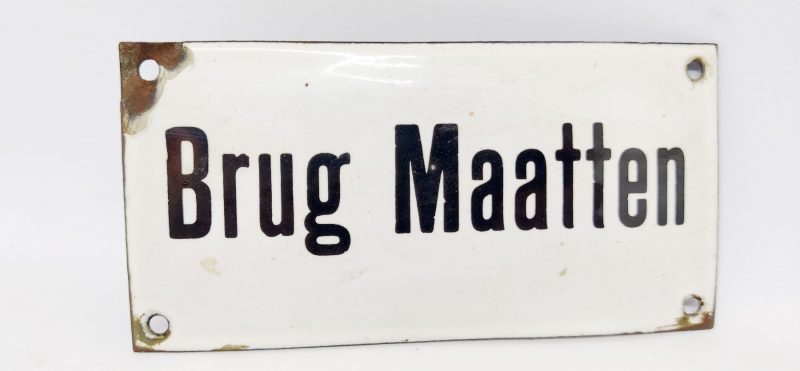 Brug Maatten. Emaljeskilt
