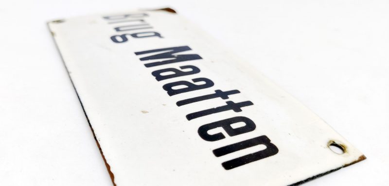 Brug Maatten. Emaljeskilt