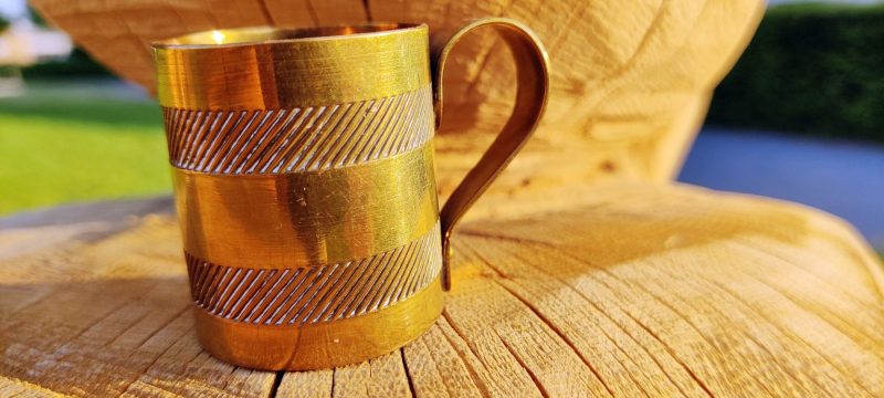 Kaffemål i messing