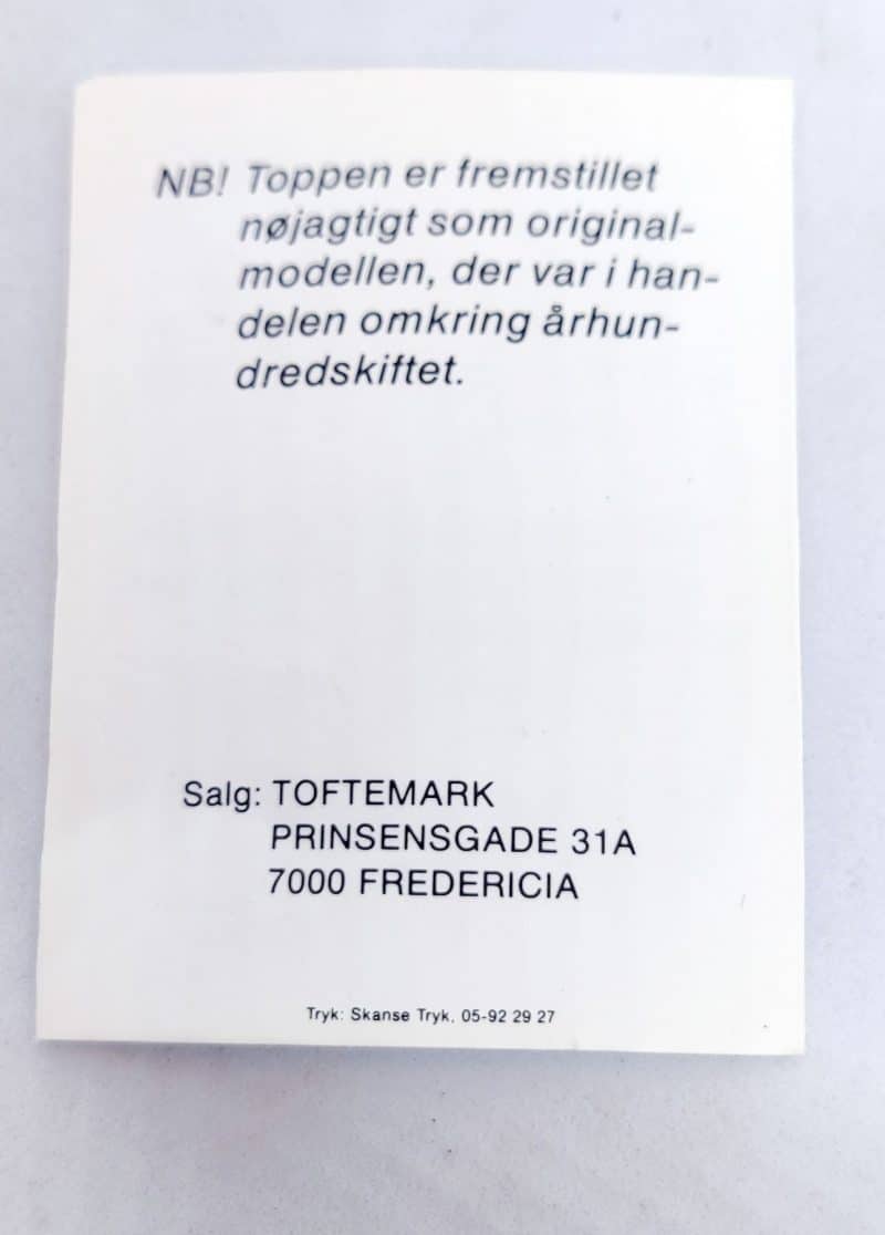 Spilletoppen snurretop af Toftemark