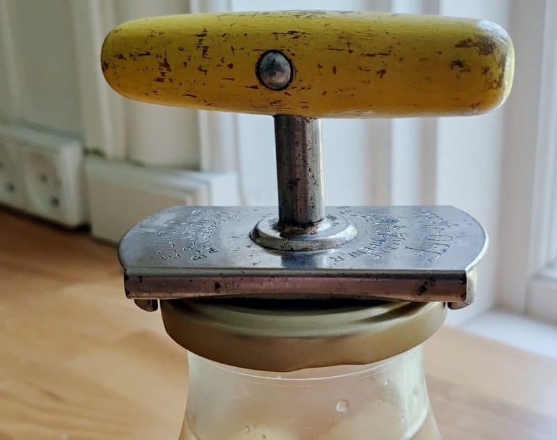 Top-Off jar & Bottles screw top opener. Glas/konserves åbner