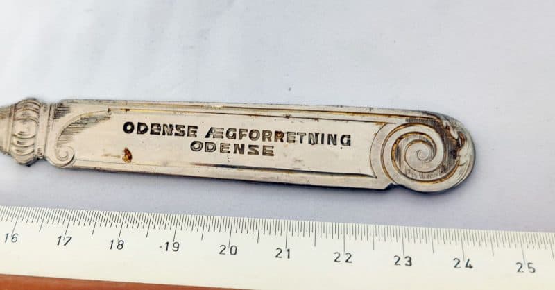 Brevkniv fra Odense Ægforretning