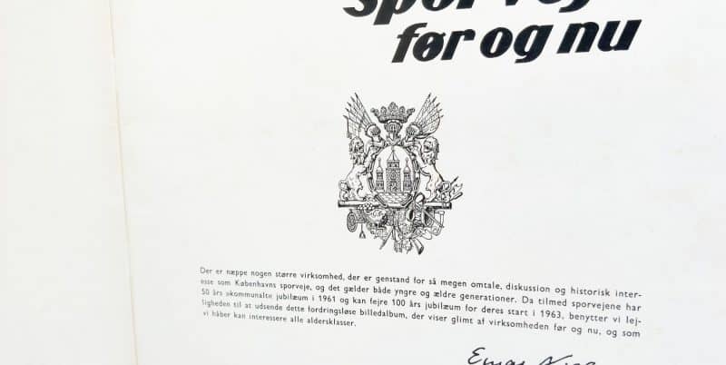 Københavns Sporveje før og nu 1960 billedalbum jubilærsudgivelse