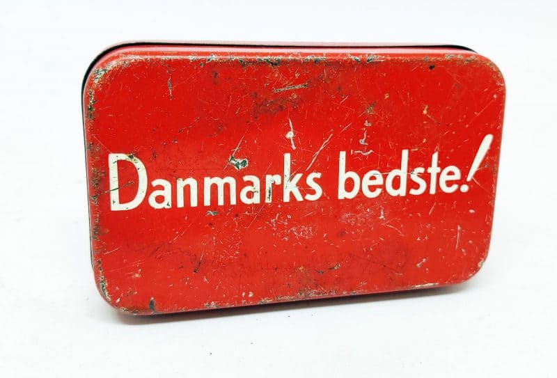 Lappegrej - Schiønning & Arve blikdåse, tom
