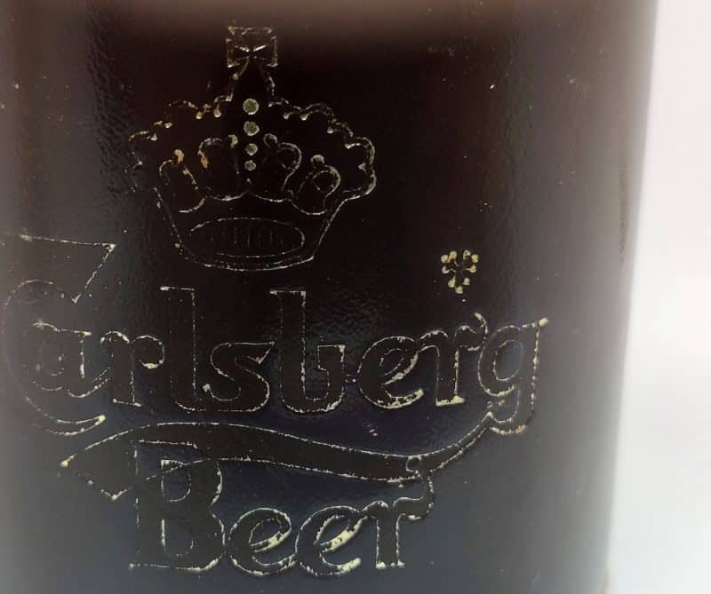 Carlsberg Beer raflebæger i læder