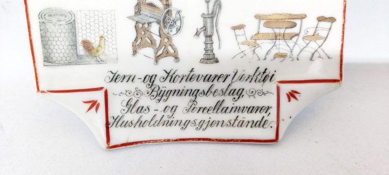 Christian Hansen Sønderbord - Gammel reklametallerken