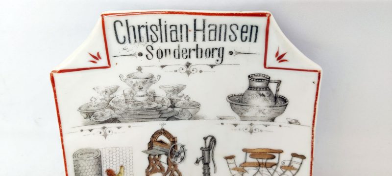 Christian Hansen Sønderbord - Gammel reklametallerken