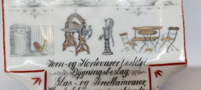Christian Hansen Sønderbord - Gammel reklametallerken