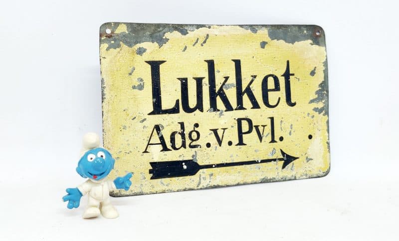 Lukket. Adg. v. Pvl. - dobbeltsidet