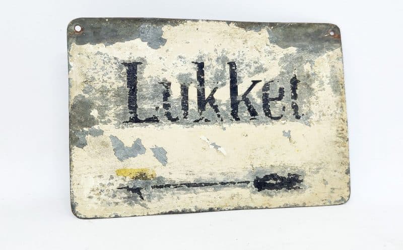 Lukket. Adg. v. Pvl. - dobbeltsidet