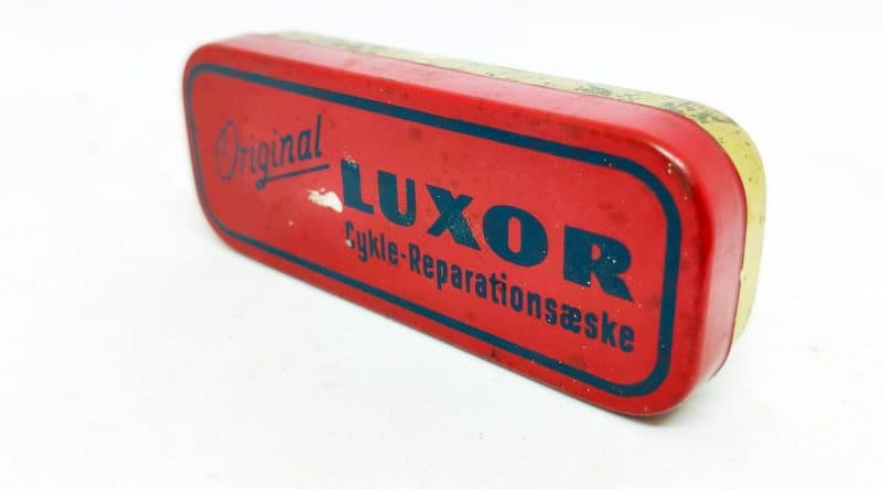 Original Luxor cykle-Reparationsæske med indhold