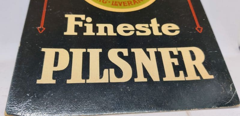 Papskilt fra Carlsberg - Forlang Fineste Pilsner