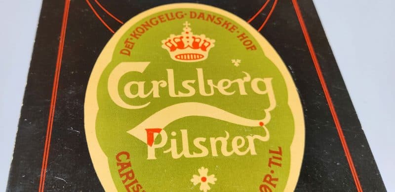 Papskilt fra Carlsberg - Forlang Fineste Pilsner