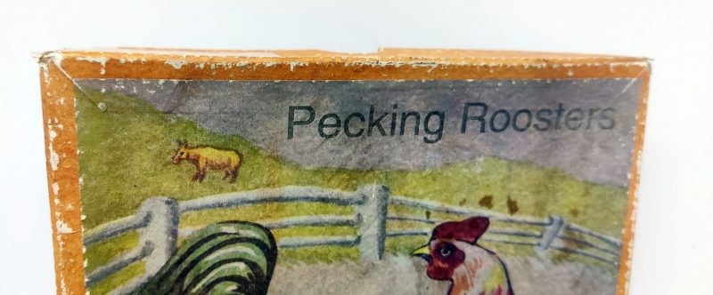 Mekanisk bliklegetøj. Hakkende høns. Pecking Rooster 1029