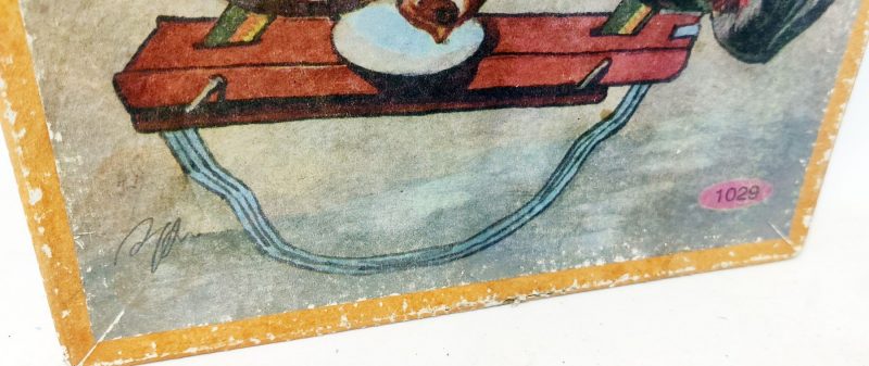 Mekanisk bliklegetøj. Hakkende høns. Pecking Rooster 1029