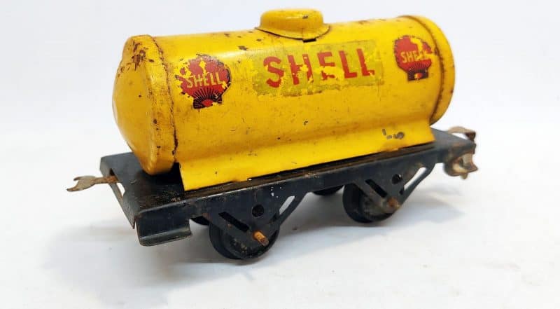 Togvogn Shell - bliktog - Pionerexpressen
