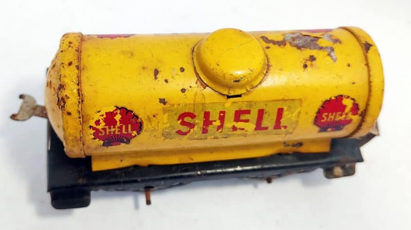 Togvogn Shell - bliktog - Pionerexpressen