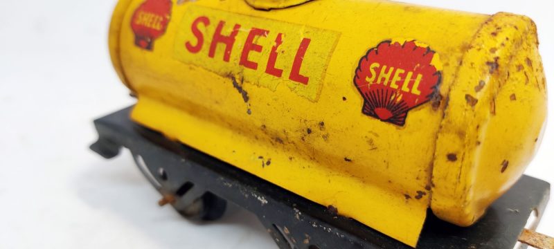 Togvogn Shell - bliktog - Pionerexpressen