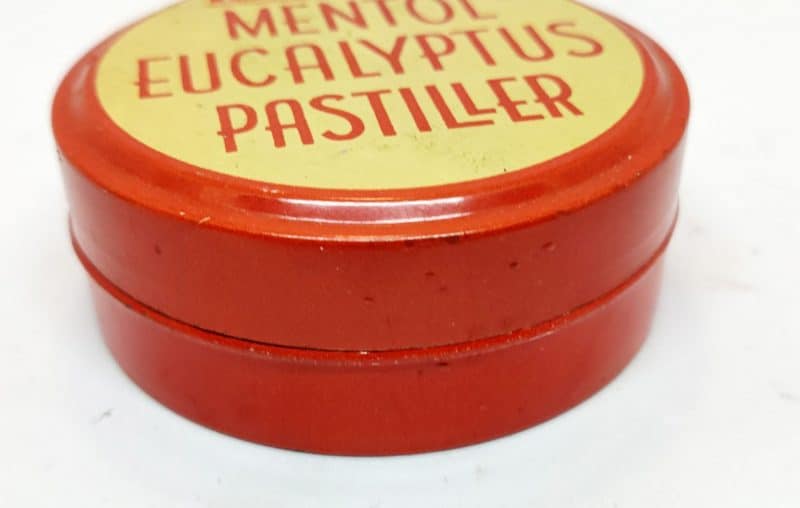 Blikdåse fra Øregaard Apotek - Mentol Eucalyptus Pastiller
